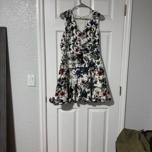 Rebecca Taylor Matelasse Dress - floral size 10